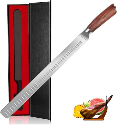 Astylway Slicing Carving Knife 12 inch Brisket Knife Outdoor Kitchen Knife Chef Knives Multipurpose Grilling Camping Cooking Knife BBQ Tool