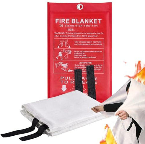 Löschdecke Feuerlöschdecke Löschdecke Küche Fire Blanket Feuerlöschdecke Fire Shield Retardant Decken Brandschutzdecke Für Küche, Kamin, Grill, Auto, Camping