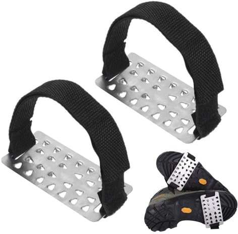 CVDYWDJIE 1 par skoskydd med stege, vinterprodukter, halkfria spetsar, vandringstips, skotillbehör, lämpliga för snö och is