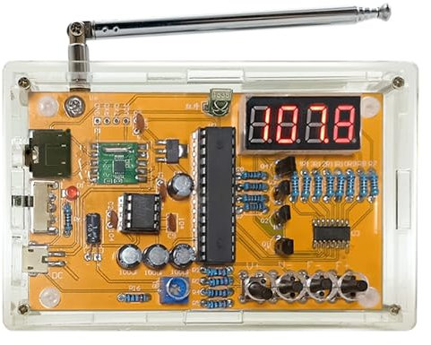 Remingtape DIY FM-radio byggsats digital display gör-det-själv lödning elektronikproduktion enkelchip mikrostyrenhet träningskomponenter justerbar frekvens PCB lödprojekt övning lödning
