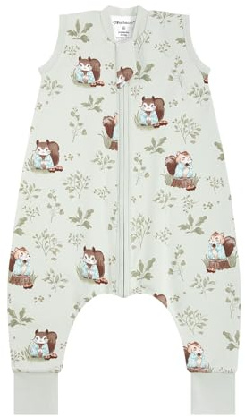 Mosebears 1.0 Tog Baby Sovsäck - Sommarsovsäck i bomull för nyfödda, pojkar och flickor(Animal,95cm(3-4 år))