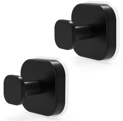HOMEASY Gancio Autoadesivo a Ventosa 2 Pezzi Multifunzione per Bagno e Cucina Appendidi Asciugamani Spugne Decorazioni Natalizie Massimo Carico 3kg Design Elegante e Resistente per Superfici Lisce
