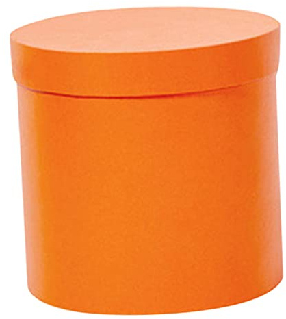 NOLITOY Geschenkbox Kleine Blumenbox in Orange aus Papier Blumenzylinder Runde zum Halten und Präsentieren von Blumen Moderner Stil für Zuhause und Einzelhandel