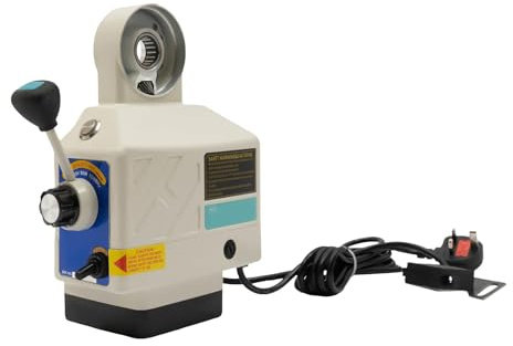 X-Axis Power Feed for Milling Machine 135LBS Torque, Power Table Drive Feed Kit Compatible for Bridgeport & Most Knee Type Mills, Small Volume Milling Power Feed