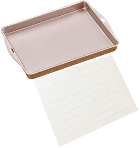 DECOMELODY Nougat Baking Mold and Pastry Baking Tools Set Nonstick Rectangular Tray Grid for Homemade Candy and Cookie Making