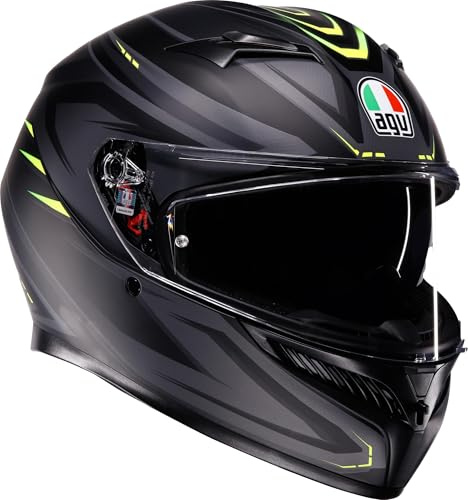 AGV K3 Syth Helm, schwarz matt/gelb, XL (61/62) | Beschlaghemmend