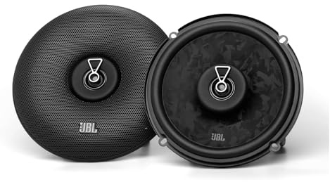 JBL Stage3 Gen2 68 165mm 6,5 Zoll Koaxial Lautsprecher Auto KFZ Soundsystem | 70W RMS / 560W Peak, 91dB, 4 Ohm Impedanz, 55Hz-20kHz Frequenzgang, PEI Hochtöner, mit Schutzgitter, True 4-Ohm Technologie
