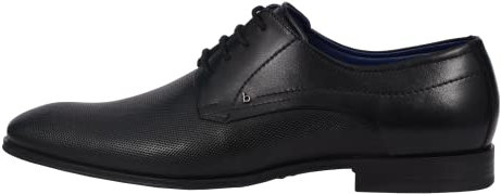 bugatti Herren Businessschuhe, Männer Business Schnürer,Anzugschuhe,Derby schnürung,Office,büro,Freizeit,Schnuerschuhe,schwarz (1000),44 EU / 9 UK