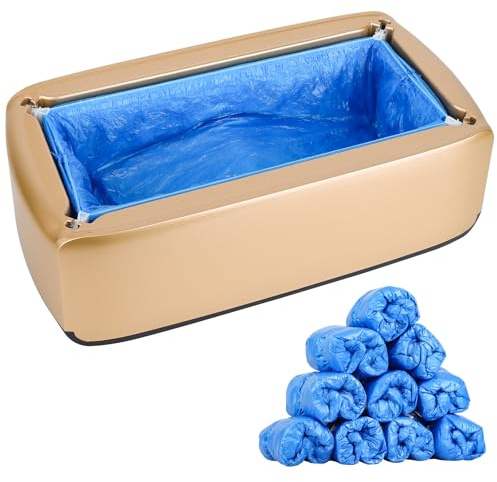 Automatic Shoe Covers Dispenser - BeiLan Shoe Cover Machine with 100pcs Shoe Covers Disposable Boot Cover Waterproof, Dust proof, for Medical, Home, Shop and Office