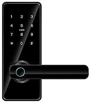 SLRMKK Fingerprint Door Lock, Smart Lever Door Lock, IC card Door Lock, Bluetooth APP Keypad Passcode Door Lock Smart Lever Door Lock for Office Home