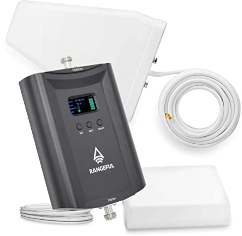 Rangeful Lance 200 V4G-H Amplificateur de Signal de Téléphone Mobile pour Tous Les Opérateurs Européens GSM/LTE Répéteur 2G/4G Répéteur Cellulaire 900/1800MHz Répéteur de Téléphone Mobile