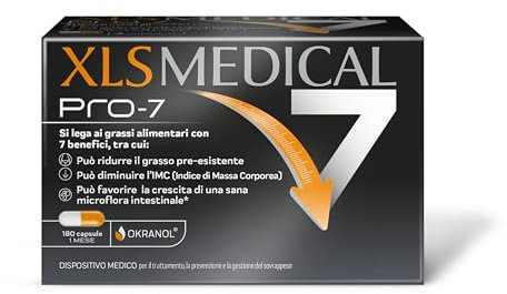 XLS Medical Pro-7 Dispositivo Medico per la Perdita di Peso, Confezione da 180 Capsule