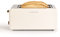 CREATE/TOAST RETRO XL/Toaster Cremeweiß / 6 Leistungsstufen, Krümelschublade, Thermostat, Auftauen, Aufwärmen, 2 breite Scheibenschlitze, 1500W