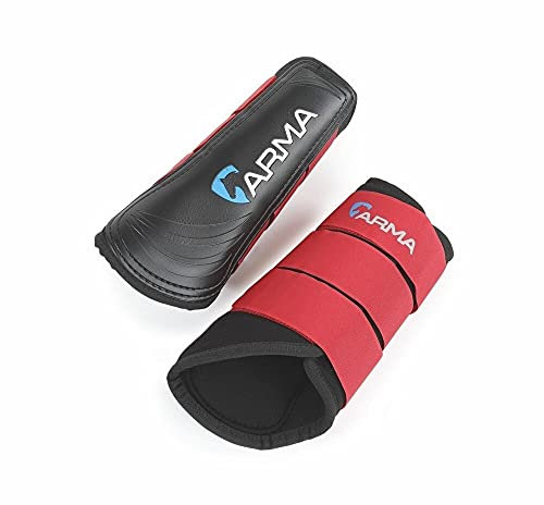 ARMA - Putzstiefel für Pferde (Cob breit) (dunkelrot), dunkelrot, Cob large