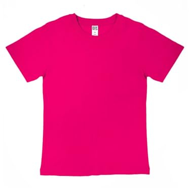 Generico T-Shirt Bambino Evolution Kids. Maglietta Bimbo Manica Corta Cotone 100% - (1 Maglietta MOD. Blck SP MOD. BSK010) (IT, Numero, 116, Regular, Fucsia)