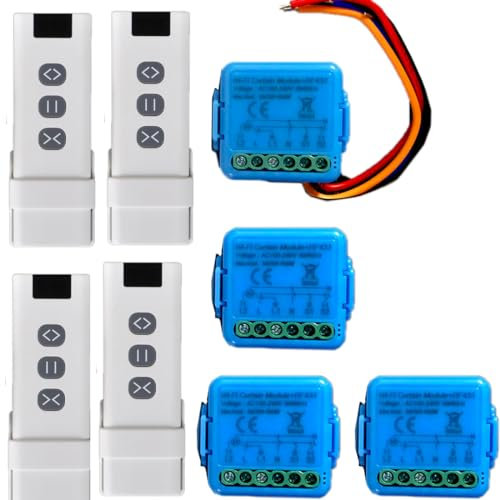 Interruttore Tapparelle WiFi con Telecomando RF, Interruttore Tattile per Tapparelle Elettriche, Controllo Vocale con Alexa e Google Home, Controllo App Smart Life, Timer Switch 600W (4)