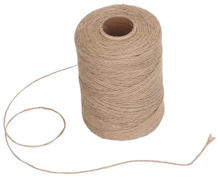 Corda di iuta 300 metri, 2 mm 2 strati Corda da giardino in canapa resistente, protezione di sicurezza Artigianato fai-da-te Corda di spago di iuta per applicazioni di confezioni