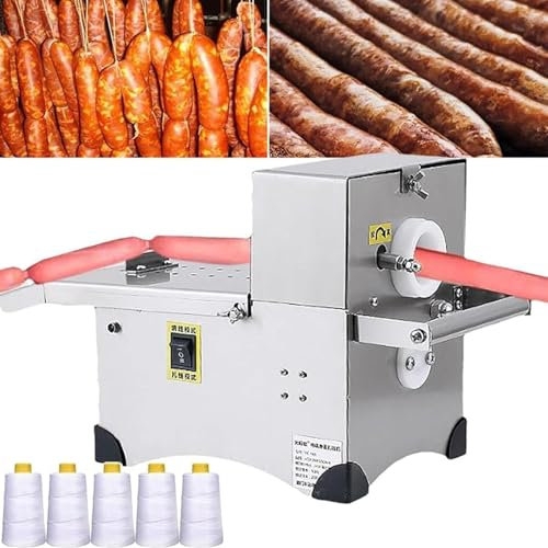 LSBHPPD Annodatrice elettrica Legare Salsicce,Legatrice Involucri Salsicce, Macchina Annodare Salsicce in Acciaio Inossidabile,Diametro Massimo 45mm,Insaccatrice per Salsicce,220V