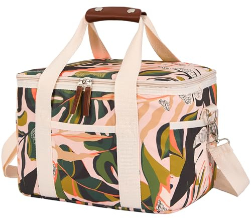 Nanxson Isolierte Kühltasche 9L/15L/29L Großer Lunchtasche Tragbare Kühlbox | Wiederverwendbare Lunchtasche,Auslaufsicher Cooler Tote Bag,mit Verstellbarem Schulterriemen,für Büro,Picknick,Strand