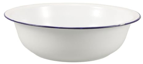 PRETYZOOM Emaillierte Fußbadewanne Retro 34cm Großes Fußwaschbecken Vielseitiges Fußbadbecken Für Zuhause Spa Und Wäsche