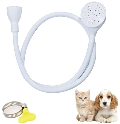 Shower Head for Bath Taps, Tap Shower Attachment for Bath Single Tap Shower Attachment for Bath Taps, Shower Tap Attachment for Bath for Bathing, Washing Hair, and Cleaning Pets(1m)