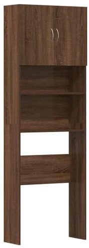 Mobile Lavatrice Rovere Marrone 64x24x190 cm Legno Multistrato, Casa e Giardino, Accessori elettrodomestici, Accessori lavatrici e asciugatrici, Accessori per lavatrici e asciugatrici Rovere Marrone