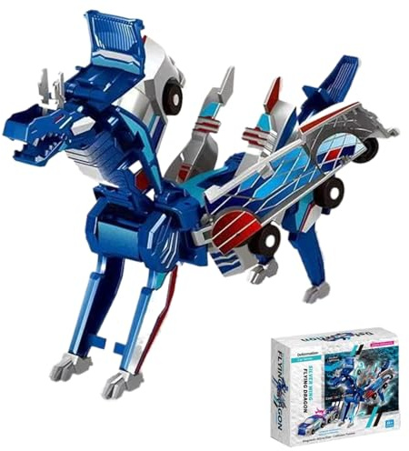 Magnetische Verwandlungsautos, Dinosaurier-Auto-Trans-Former, Kollision Deformation Kombinierter Car, Trans-Former Roboter Spielzeug Für Kinder Ab 2 3 4 5 6 7 8 9 10 Jahre jungens Mädchen