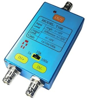 AIRUIXI 10M Bandwidth Oscilloscope 1x/10x/100x Differential Probe Gain Split Probe Signal Amplifier For Weak Electrical Signal Measureme