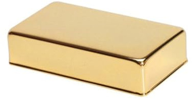 Goldene Humbucker Abdeckung für E-gitarre, Kupferversiegelt | Hartes Kupfer mit Legierungsbeschichtung, Geschlossene Ausführung, für Tonabnehmer an E-gitarren