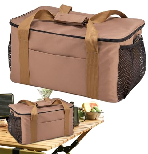 Sac De Rangement Camping Compartiment Étanche Anti-Fuite Et Anti-Poussière | Housse De Protection Pour Réchaud De Randonnée Pour Camping Extérieur Gym Chambre Cuisine Dortoir Collège