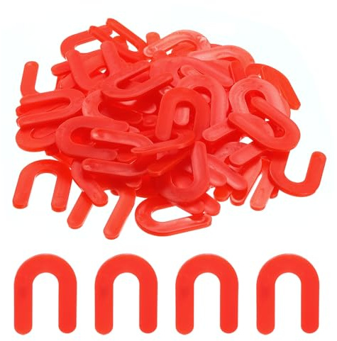 QUARKZMAN 150Stk Wand Fliesen Kunststoff U Förmige Abstandshalter Fliesenverlegung Werkzeug 3.17mm 1/8 Zoll Fliesenabstandshalter Für Keramikfliesen Installation Rot