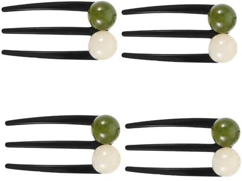 Zerodeko 4pièces Épingles à Cheveux Chinoises avec Perles Lot de Pince à Chignon Ancien Accessoires pour Chignon pour Coiffures Vintage et Mariages