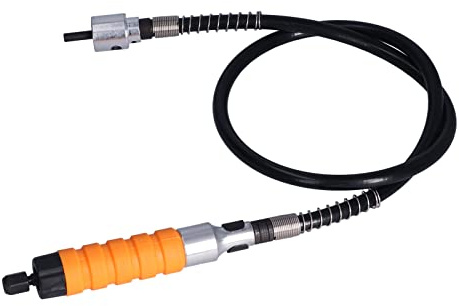 KIMISS Herramienta de Cincel para Tallar Eléctrico, Juego de Cuchillos para Carpintería con Eje de Goma Flexible, Cincel Eléctrico y Cinceles para Madera