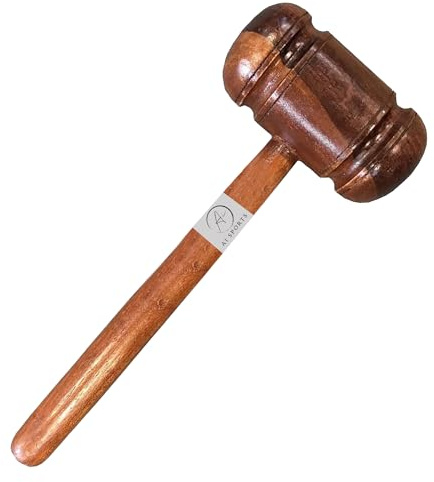 Heavy Duty Wooden Mallet – Multi-Coloured Cricket Bat Cone & Knocking Hammer for Bat Conditioning, One Size