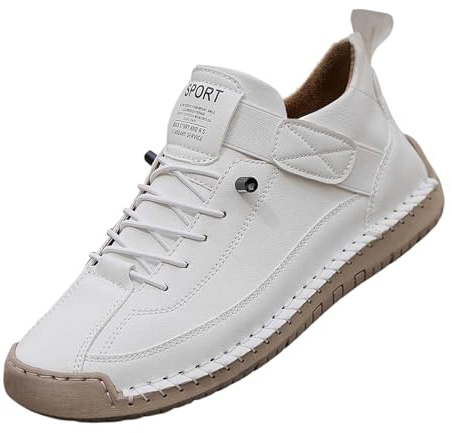 Scarpe da uomo e donna in pelle, scarpe casual da uomo, scarpe da lavoro, scarpe da auto, scarpe da uomo, scarpe da uomo, colore nero, cachi, blu e verde, taglie grandi, fatte a mano, scarpe da