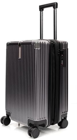 ARLT Kabinenkoffer mit 4 Rollen, Schwarz, ABS Kunststoff, 35x56x24 cm, 3.4 kg, Kombinationsschloss