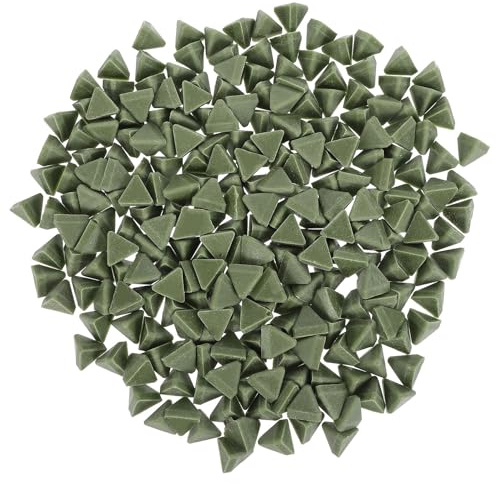 Alasum Materiale Abrasivo in Resina per Buratto Vibrante 15x15 Mm 500 G, Supporti Triangolari per Lucidatura Pietre e Gioielli, Riempitivo per Sbavatura e Finitura Superficiale