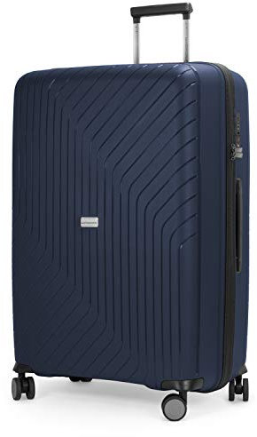 Hauptstadtkoffer Txl - Großer Hartschalen-Koffer, Tsa, 4 Doppel-Rollen, Trolley, Rollkoffer, Reisekoffer, Extra Leicht, , 76 Cm, 120 Liter, Dunkelblau