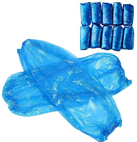 Disposable Arm Sleeves Covers, PeSandy 100pcs Waterproof PE Oversleeves Covers