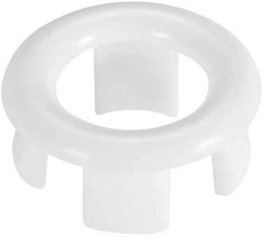 sourcing map Anneau De Débordement Évier Couvercle Blanc 12Pcs | Anneau De Trop-Plein De Lavabo, Salle De Bain Couverture, Insérer Dans Trou Anneau Couvertures Capuchons