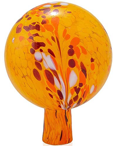 Jingle Bells Lauscha Gartenkugel Sonnengelb mit Granulat 15cm incl. Korken