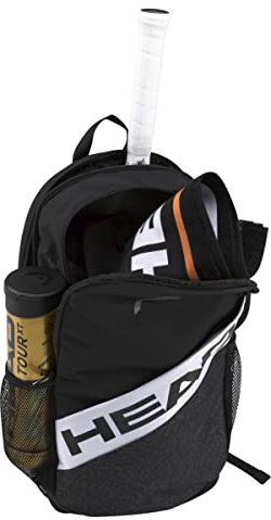 HEAD Unisex – Erwachsene Elite Backpack Tennistasche, schwarz/weiß, One Size