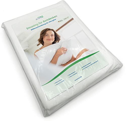 avantal® Milbenschutzbezug für Bettdecken 135x200 cm | allergendichter Zwischenbezug | Milbenbezug | Allergiker Bettwäsche | Encasing | Allergie Bettwäsche