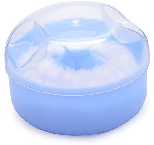 caja del polvo con Puff de la esponja suave cosmética de y cuerpo de/envase ()