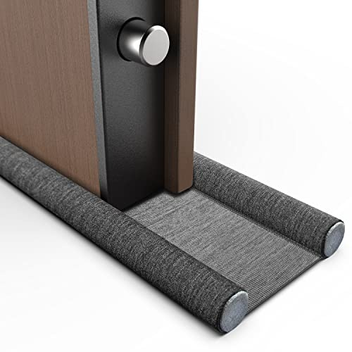 Paraspifferi Sottoporta per Porte Blindate e Porte Interne ed Esterne da 4,5 a 12 cm di spessore | Previene Spifferi e Infiltrazioni di Polvere, Acqua, Luce, Insetti e Rumori (Tortora, 100 cm)