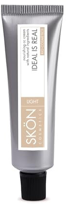 Skön Ideal Is Real - Cc Cream con Acido Ialuronico Viso, Olio di Argan e Burro di Karité, Crema Colorata Viso Nutriente e Idratante, Ideale per Pelle Grassa, Mista e Matura, Effetto Opacizzante, 50 ml
