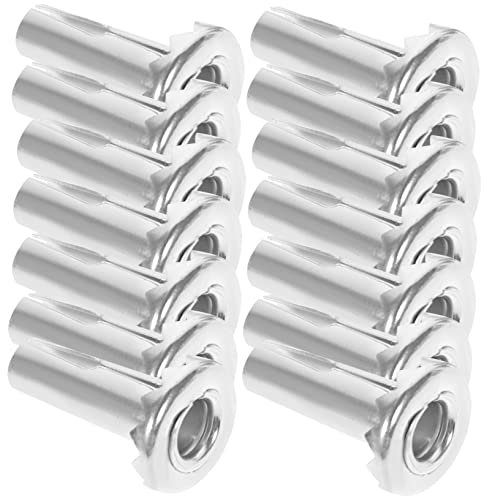 ULTECHNOVO 20 Stück Metall Rollensockel Aus Eisen Mit Spitzen Zähnen Robust Und Rostbeständig Schafteinsätze Für Möbelrollen Verstärkter Halt Für Holzaufnahmen