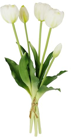 Flair Flower äkta touch, tulpanlinning, konstgjorda blommor, vårdekoration, påskdekoration, tulpanbukett, latex, konstgjord tulpan, enstaka blommor, konstgjorda blommor, bordsdekoration, dekoration,
