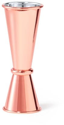 NADIVER PRESENTS Jigger medidor de Cóctel de Acero Inoxidable,Cóctel Jigger con Marca 25ml / 50ml rosa dorado