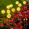 Luces de Navidad Luces Solar Exterior Jardin 2 Piezas Luces LED Solares Bola Redonda 40 LEDs 8 Modes Impermeable Lámparas Solares Luces Bola Redonda para Valla Césped Patio Decoraciones Navideñas
